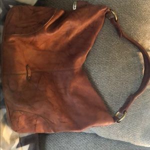 Frye Madison Hobo Bag-cognac